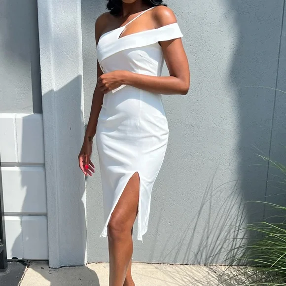 ワンピース ACLINE ASYMMETRIC DRESS ASYMMETRIC MIDI DRESS WITH LINEN - Mid khaki | ZARA United